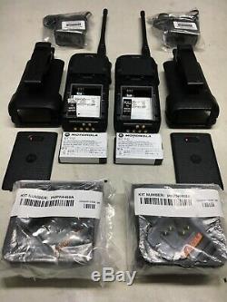2 Motorola Dtr 700 900mhz Licence Libre Deux Numérique Way Radio Kit Complet