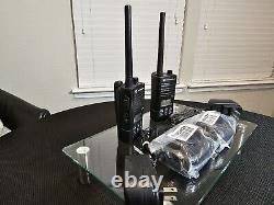 2 Motorola RDX RDM2070d 7Ch 2W VHF MURS Talkie Walkie Radio Bidirectionnel