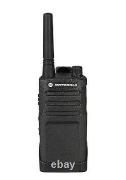 2 Motorola Rmu2040 Uhf Radio À Deux Voies Walkie Talkies + 2 Wrap Autour De L'oreille Ptt