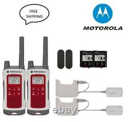 2 Motorola Talkabout T480 Talkie Walkie Set 35 Mile Two Way Fm Radio Noaa Ptt