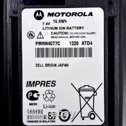 2 Radios bidirectionnelles Motorola XPR 6350 avec batterie, clip de ceinture et antenne, très propre