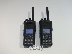 2 X Motorola Dp4801e Uhf Dmr Numérique Wifi Bluetooth Gps Radio À Deux Voies