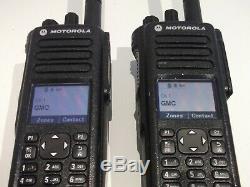 2 X Motorola Dp4801e Uhf Dmr Numérique Wifi Bluetooth Gps Radio À Deux Voies