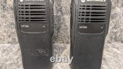 2 x MOTOROLA HT750 136-174 MHz VHF 16ch RADIO BIDIRECTIONNELLE AAH25KDC9AA3AN