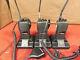 3-motorola Radius Gp350 Uhf Radios À Deux Voies, 3 Chargeurs, 2 Microphones À Épaule