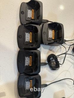 5 Pack Motorola RMU2080D On-Site 8-Canaux UHF Bidirectionnel Professionnel avec Chargeurs