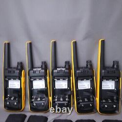 5 Pack Motorola Talkabout T470 Deux Radio bidirectionnelle Walkie-Talkies Noir/Jaune 22 Canaux