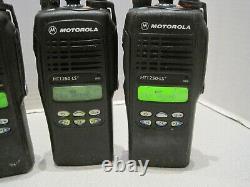 5 X Motorola Ht1250 Ls+ Uhf 450-512mhz Aah25sdh9dp5an Two Way Radio Withbattery