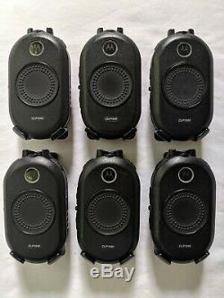 6 D'occasion Motorola Clp1040 Uhf Affaires Radios Bidirectionnelles Avec 6 Station De Recharge De La Baie