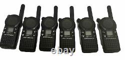 6 Motorola CLS1410 4 canaux UHF Radio bidirectionnelle + clip de ceinture + écouteur + AC