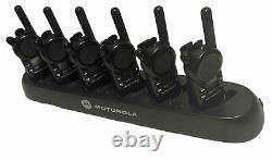 6 Motorola CLS1410 4 canaux UHF Radio bidirectionnelle + clip de ceinture + écouteur + AC