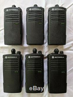 6 Motorola Cp110 Uhf Radios Bidirectionnelles + Chargeur Multi Unité