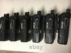 (6) Motorola Mototrbo Xpr3500e Uhf Aah02rdh9va1an Deux Voies Radios W Chargers