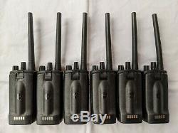 6 Motorola Rmv2080 Vhf Radios Bidirectionnelles. 2 Watts 8 Canaux