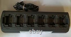 6x Motorola Digital Uhf Dp1400 Two Way Radios + Six Way Charger & Uk Psu