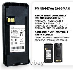 Batterie 10xRadio PMNN4476A 2600mAh Li-ion pour Motorola CP100D XIR C1200 CP1200