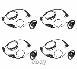 Casques d'écoute pour radios bidirectionnelles Motorola HKLN4599B - Lot de 4