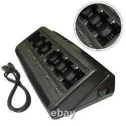 Chargeur de batterie à six ports pour Motorola NNTN4496 4851 CP200 EP450 avec radio bidirectionnelle