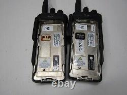 Deux Motorola Mototrbo Xpr7550 Uhf 403-512 Mhz Radio À Deux Voies Aah56rdn9ka1an