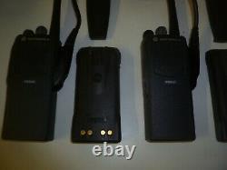 Deux Motorola Pr860 136-174 Mhz Vhf 16ch 5w Two Way Radio Aah45kdc9aa3an Ya304