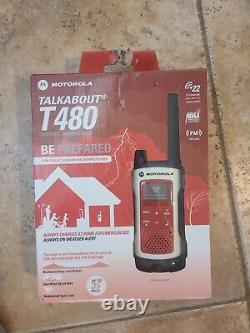 Ensemble de 3 nouveaux talkies-walkies Motorola Talkabout T480 dans leur boîte, veuillez lire