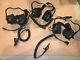 Fire Com Lot De 3 Dw-22u Head Set Pour Motorola Mts2000 Two Way Radio