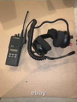 Fire Com Lot De 3 Dw-22u Head Set Pour Motorola Mts2000 Two Way Radio