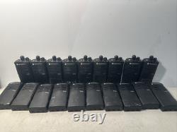 LOT DE 19 Radios Bidirectionnelles Motorola CP110 2ch H96KCC9AA2AA. Pas de batterie