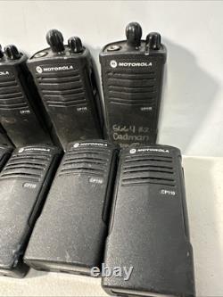 LOT DE 19 Radios Bidirectionnelles Motorola CP110 2ch H96KCC9AA2AA. Pas de batterie