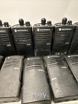 LOT DE 19 Radios Bidirectionnelles Motorola CP110 2ch H96KCC9AA2AA. Pas de batterie