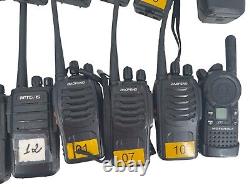 LOT de 18 radios bidirectionnelles numériques analogiques Motorola XPR6380 XPR 6380 Retevis VENDU EN L'ÉTAT