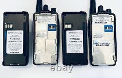 Lot/2 Motorola Uhf Cp185 Radios Bidirectionnelles Avec Batteries Et Chargeurs Aah03rdf8aa7an