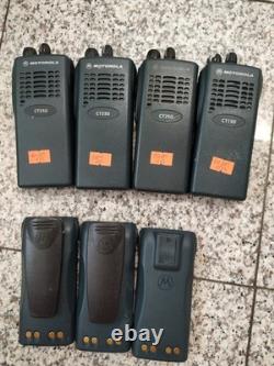 Lot 4 Motorola CT250 et CT150 radios bidirectionnelles testées et fonctionnelles