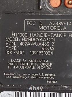 Lot 8 Talkie-Walkie Motorola HT 1000 H01RDC9AA3CN/ H01RDC9AA3DN/H01SDC9AA3DN