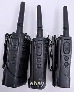 Lot De 3 Radios Commerciales Portables Motorola Rmu2040 Uhf Avec Chargeur