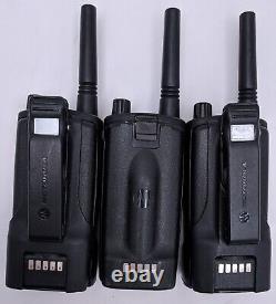Lot De 3 Radios Commerciales Portables Motorola Rmu2040 Uhf Avec Chargeur