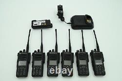 Lot De (6) Motorola Xpr 7550e 403-512 Mhz Radio Portable À Deux Voies Aah56rdn9wa1an