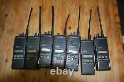 Lot Of 7 Motorola Mts2000 Modèle II Radio Portable 2 Voies H01ucf6pw1bn