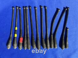 Lot de 17 radios bidirectionnelles Motorola XPR 6580 AAH55UCH9LB1AN avec 3 batteries non testées