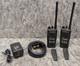 Lot De 2 ? Radios Bidirectionnelles Motorola Ht1250 Vhf Aah25kdf9aa5an Et Station De Charge