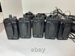 Lot de 5 radios bidirectionnelles Motorola BPR40 avec 5 chargeurs AAH84RCS8AA1AN testés A6