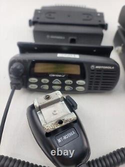 Lot de 7 radios bidirectionnelles Motorola. (3) MCS 2000, (3) CDM1550 LS+ (1) CDM1550 LS