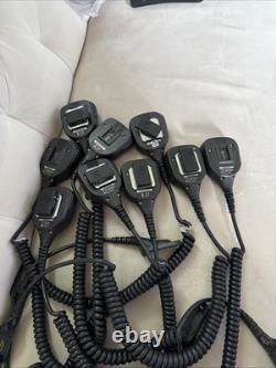 Lot de 9 microphones haut-parleurs Motorola PMMN4069A pour radios bidirectionnelles tel quel
