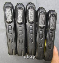 Lot de cinq radios bidirectionnelles Motorola DTR700 DTS150NBDLAA 900 MHz en état de fonctionnement