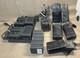 Lot De Radios Portables Motorola Mtx-800 (5) Avec Chargeurs, Batteries Et &eacute;tuis