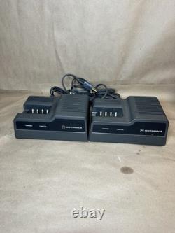 Lot de radios portables Motorola MTX-800 (5) avec chargeurs, batteries et étuis
