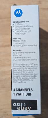 MOTOROLA CLS1410 Radio bidirectionnelle UHF 4 canaux 5 miles NEUF