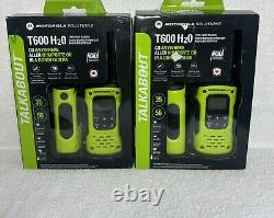 MOTOROLA T600 H20 Radios bidirectionnels Prix pour 2 BOÎTES - 4 RADIOS