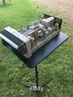 Milieu Du Siècle Vtg Motorola Two Way Tube Ligne Privée Radio Ham Mobile Police Feu
