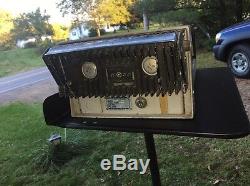 Milieu Du Siècle Vtg Motorola Two Way Tube Ligne Privée Radio Ham Mobile Police Feu